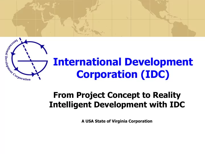 corporation idc