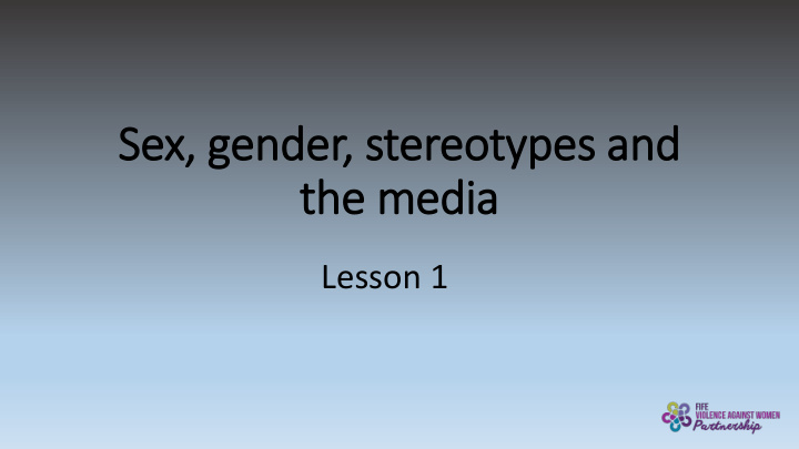 sex gender stereotypes and