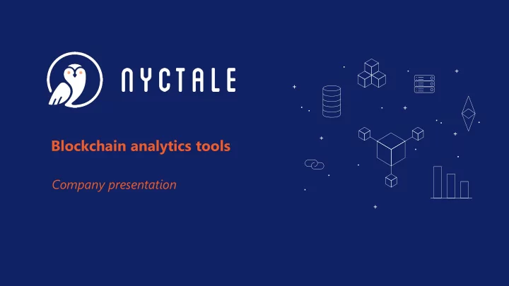 blockchain analytics tools