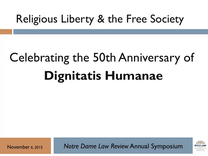 dignitatis humanae