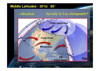 Middle Latitudes - 30to   60  Sublime  ridiculous  but why is it so changeable?  Sea
