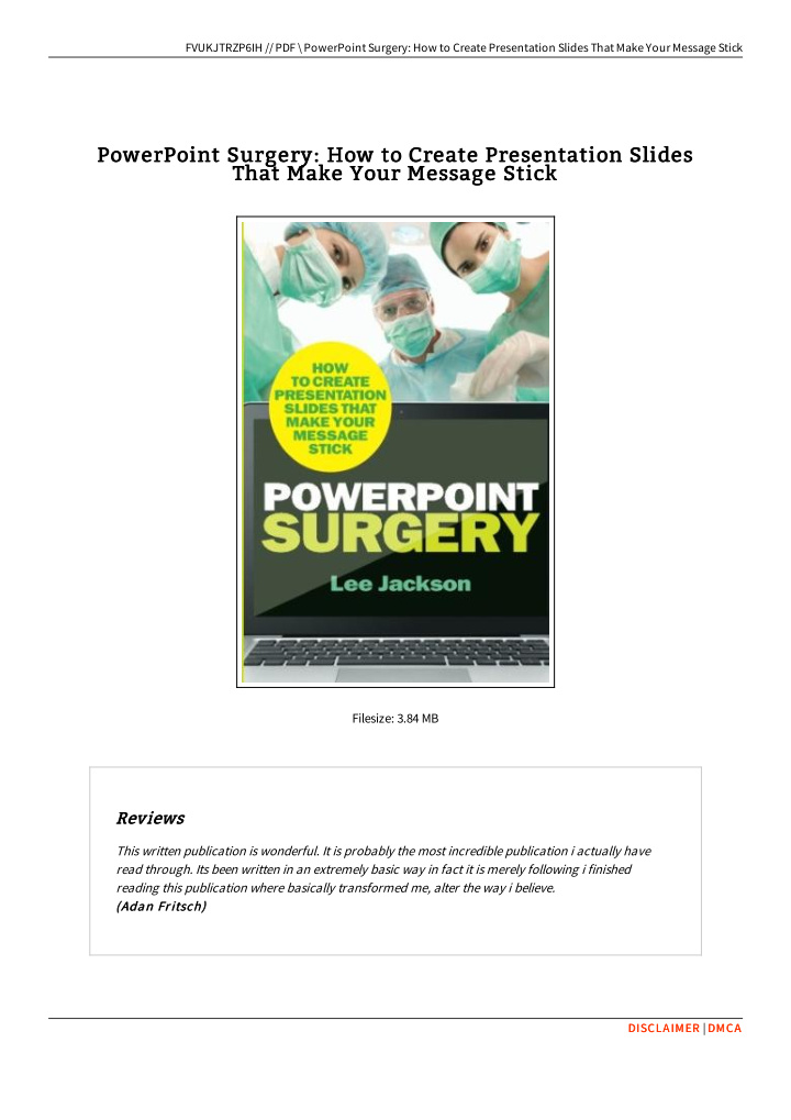powerpoint surgery how to create presentation slides