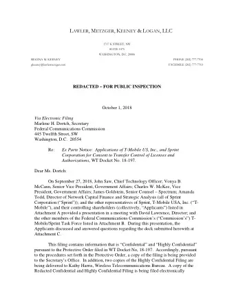 L AWLER , M ETZGER , K EENEY &amp; L OGAN , LLC  1717 K STREET, NW  SUITE 1075  WASHINGTON, D.C.
