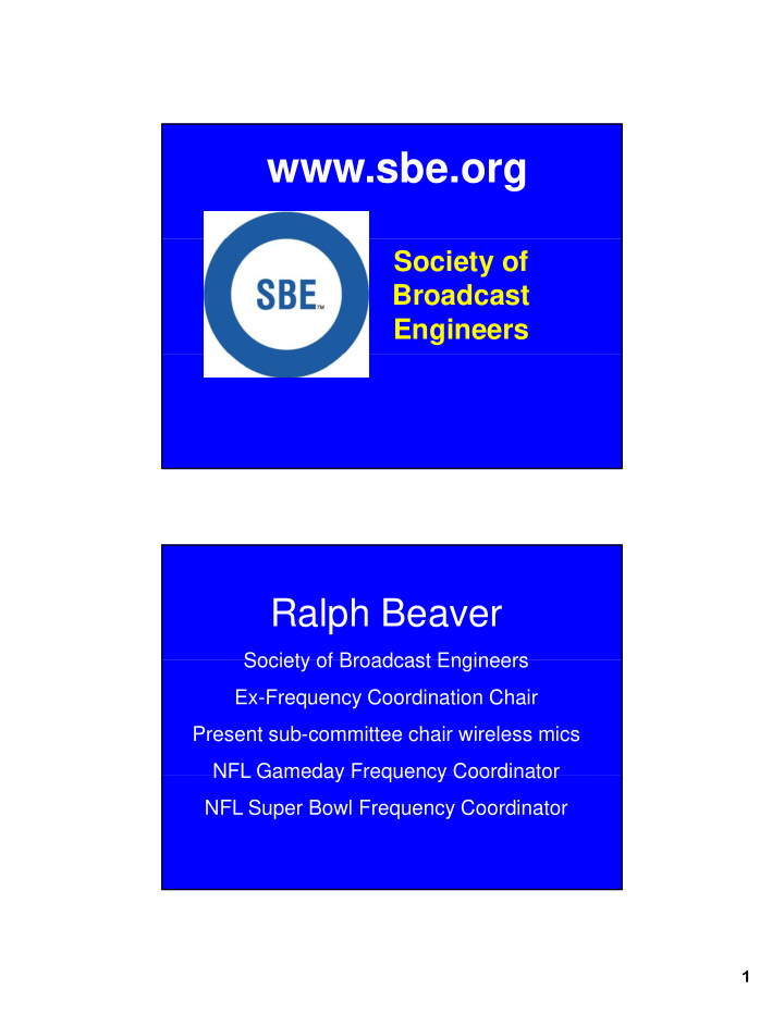 sbe org