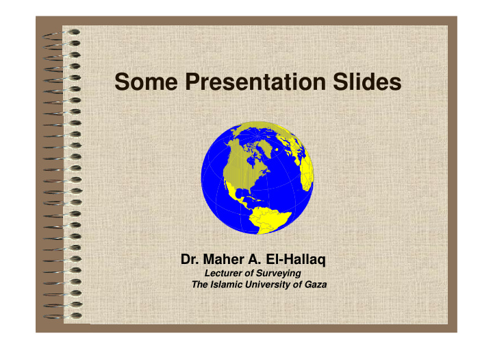 some presentation slides