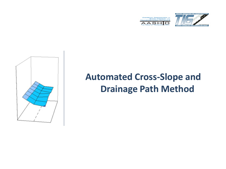 automated cross slope and