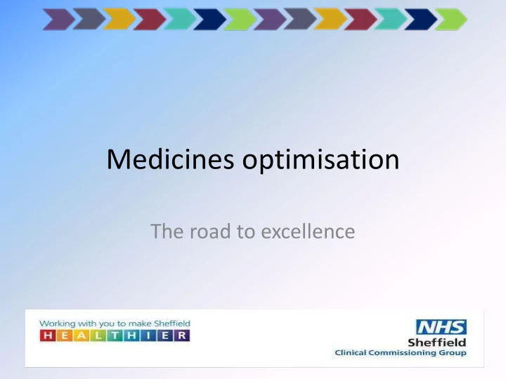 medicines optimisation