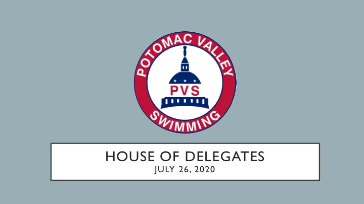 house of delegates
