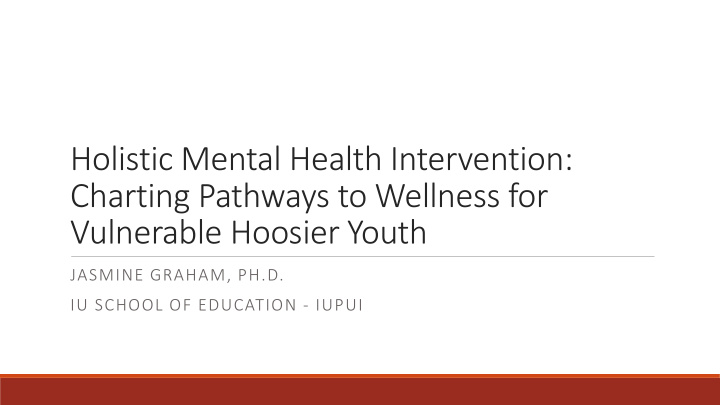 holistic mental health intervention charting pathways to