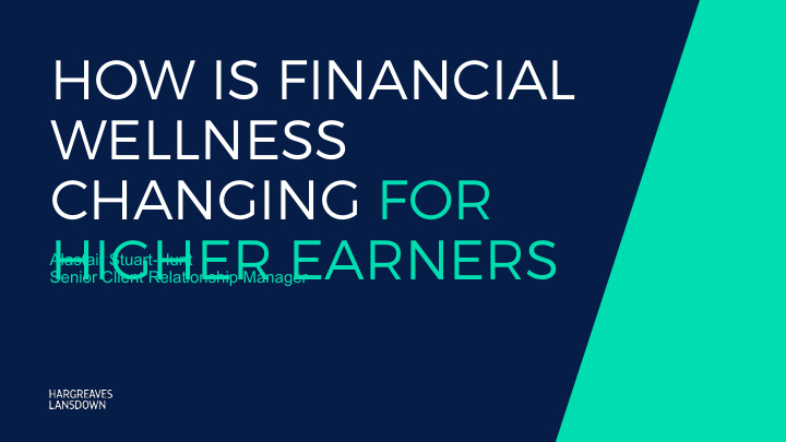 how is financial wellness changing for