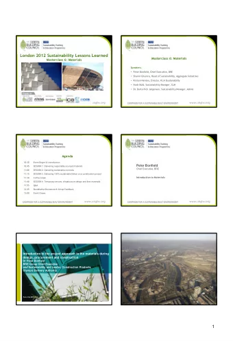 Noah Bold, Sustainability Manager, CLM  Dr. Dorte Rich Jrgensen, Sustainability Manager,