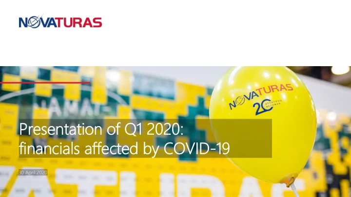 pres esenta entation tion of q f q1 20 2020 20
