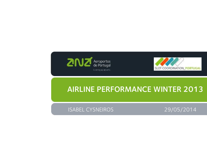 airline performance winter 2013