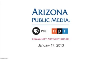 January 17, 2013  Tuesday, March 26, 2013  Call to Order  Tuesday, March 26, 2013  Fall/Winter