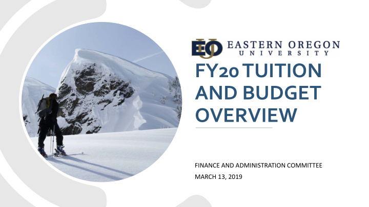 fy20 tuition and budget overview