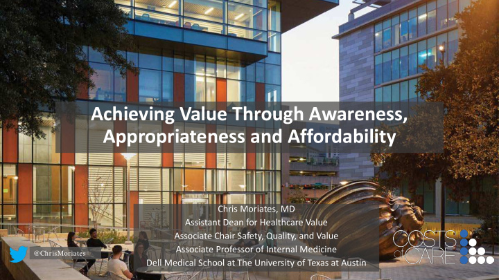 achieving value through awareness appropriateness and