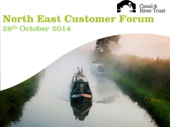 13/14 Annual Report widely praised  Income ahead of plan and greater Waterway spending