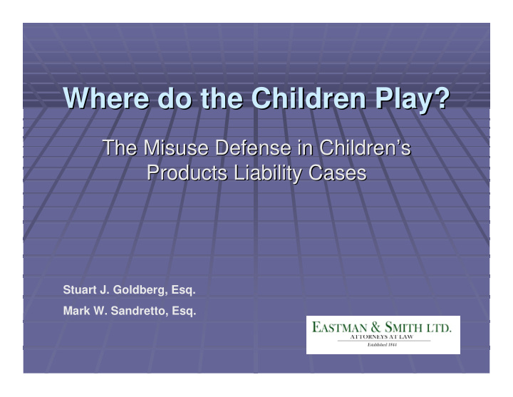 where do the children play where do the children play