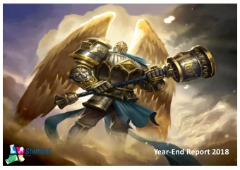 Year-End Report 2018  Stillfront a market leader in online strategy games  Stillfront at a
