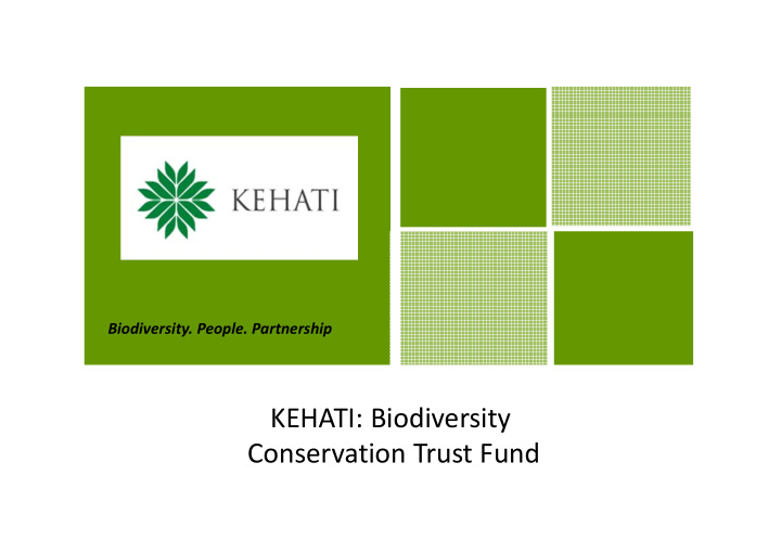 kehati biodiversity conservation trust fund history of
