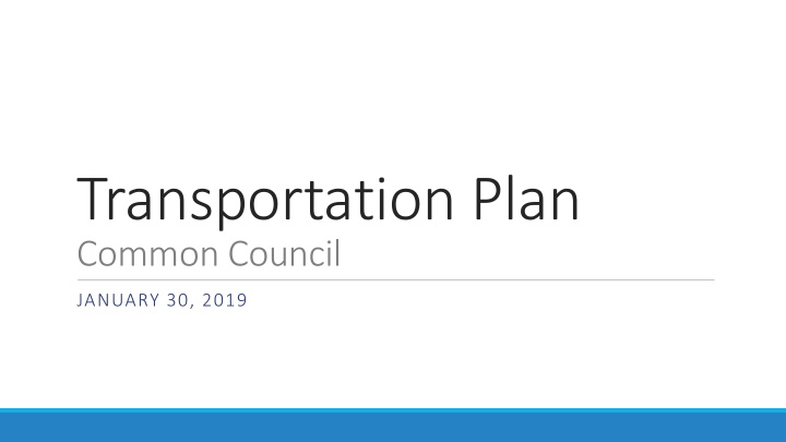 transportation plan