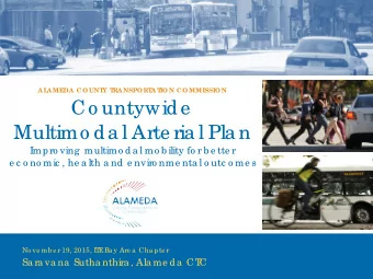 Co untywide  Multimo da l Arte ria l Pla n  Imp ro ving  multimo d a l mo b ility fo r b e tte r  e