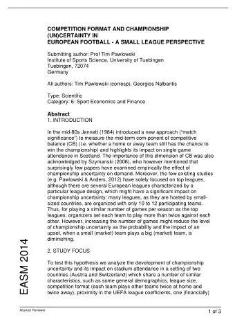 EASM 2014    2. STUDY FOCUS    To test this hypothesis we analyze the development of