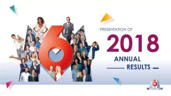 2018  ANNUAL  RESULTS  STATEMENTS  CONTAINED  IN  THIS  DOCUMENT,  PARTICULARLY  THOSE  CONCERNING