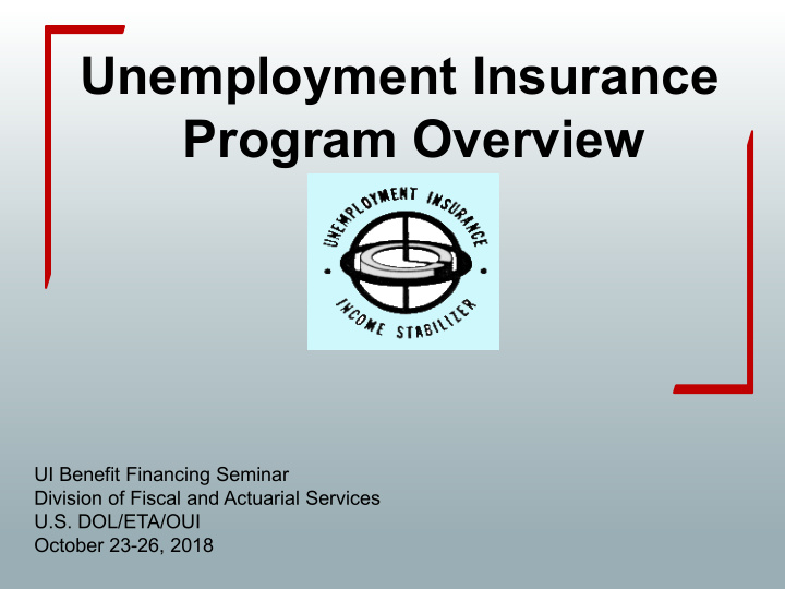 unemployment insurance program overview