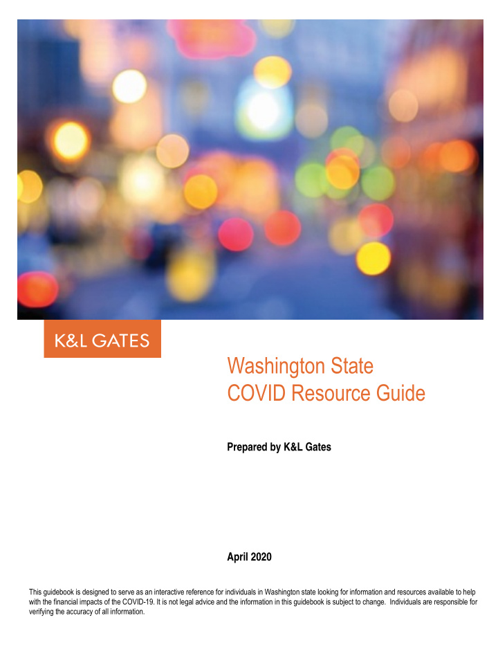 washington state covid resource guide