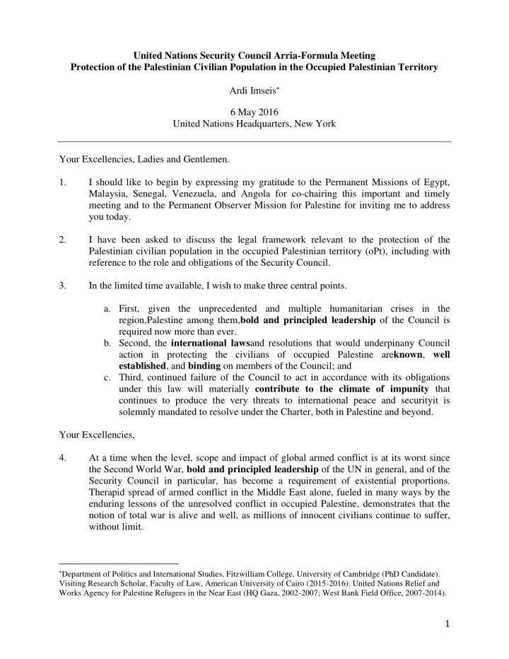 united nations security council arria formula meeting