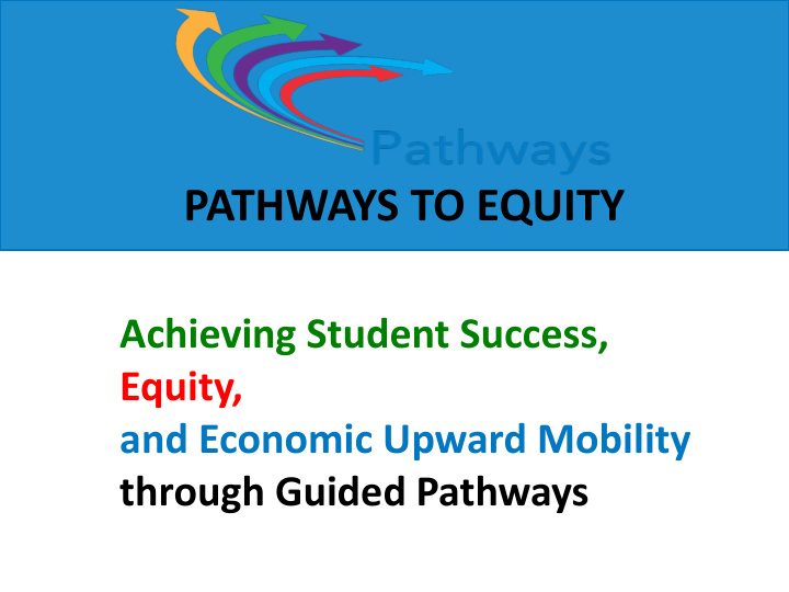pathways to equity