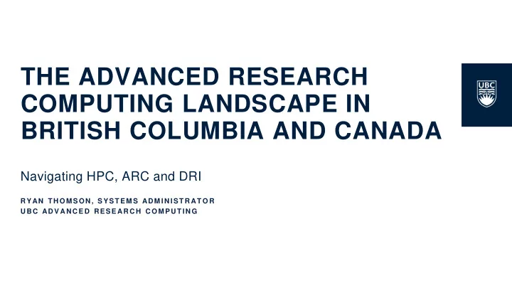 computing landscape in