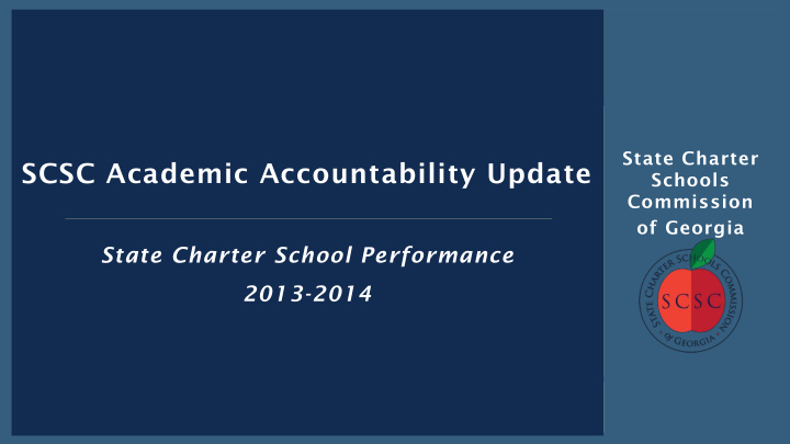 state charter scsc academic accountability update schools