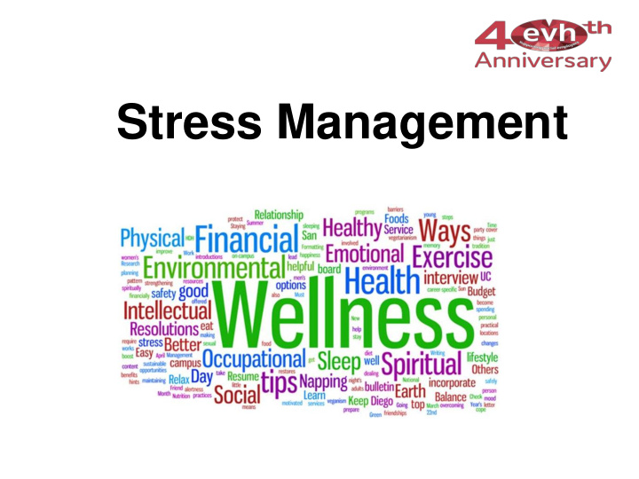 stress management aims of the session