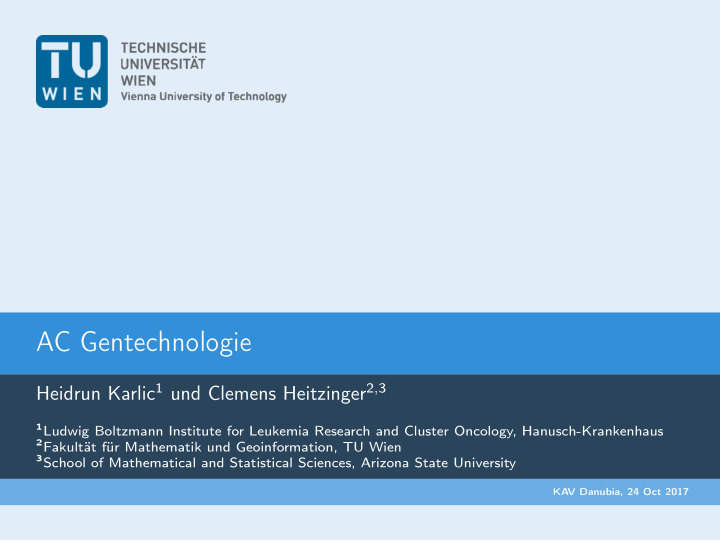 ac gentechnologie