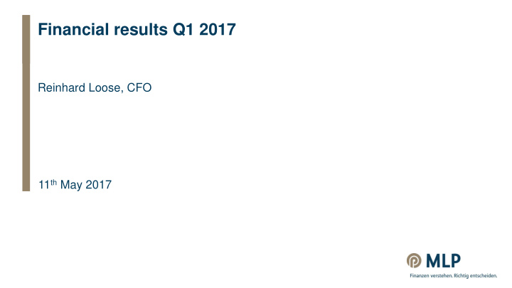 financial results q1 2017