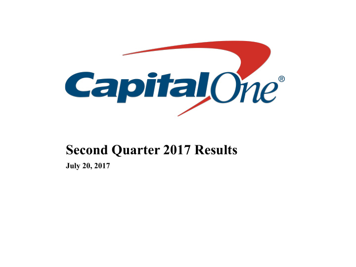 second quarter 2017 results