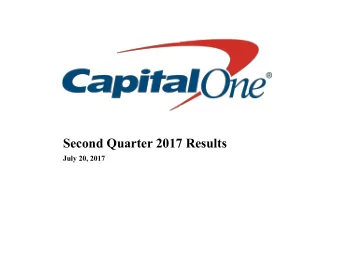 Second Quarter 2017 Results  July 20, 2017  1  Forward-Looking Statements  Please note that the