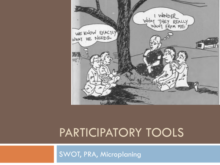 participatory tools