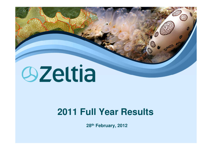 2011 full year results