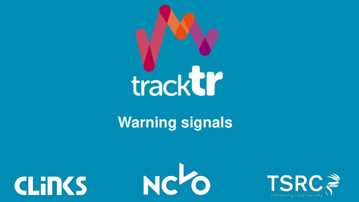 warning signals introduction