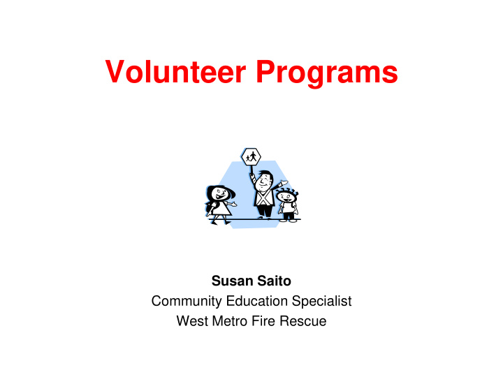 volunteer programs
