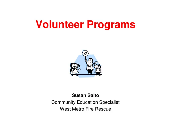 volunteer programs