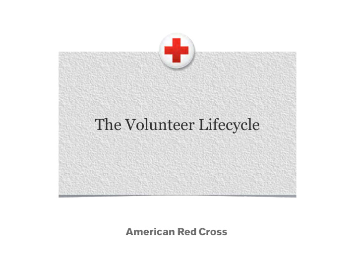 the volunteer lifecycle 2