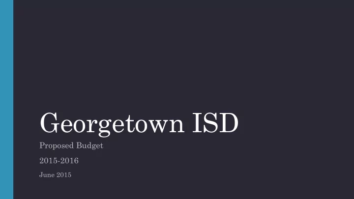 georgetown isd