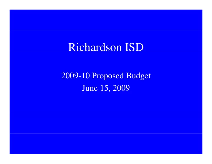 richardson isd c a dso s