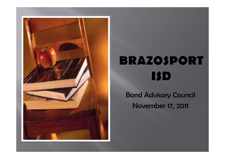 bond advisory council november 17 2011 introductions
