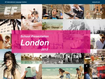 London  2013  EF  London    Located in central London, near Waterloo  station, close to the