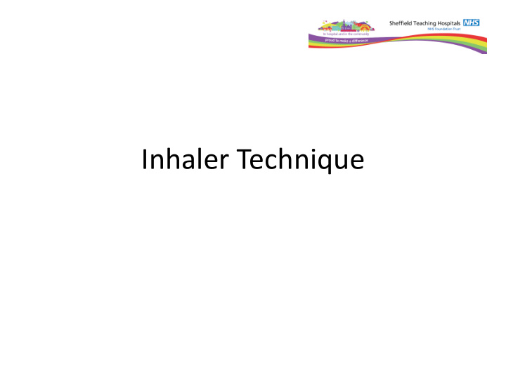 inhaler technique